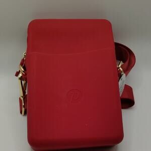 Peepers By PeeperSpecs Burgundy Silicone Crossbody Handbag Waterproof Red
